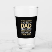 Father's Day Dad And Step Dad I Rock Them Glas (Voorkant)
