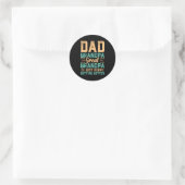 Fathers Day Dad Grootpa Great Grandpa Ronde Sticker (Tas)