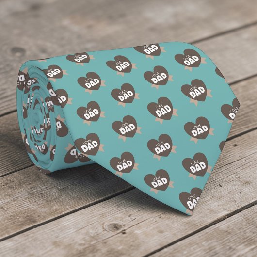 Father's Day Dad Pattern Necktie Tie Stropdas