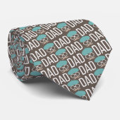 Father's Day Dad Pattern Necktie Tie Stropdas (Opgerold)
