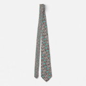 Father's Day Dad Pattern Necktie Tie Stropdas (Achterkant)