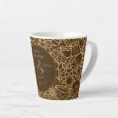 Fathers Day, Daddy and Coffee,Best Daddy Ever Latte Mok (Rechterhoek)