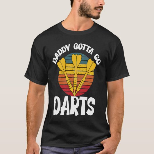Father's Day  Dart Playing Dad 3 T-shirt (Voorkant)