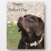 Fathers Day Doggy Fotoplaat (Voorkant)