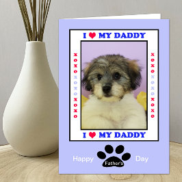 Father's Day from the Dog — Your Photo Kaart