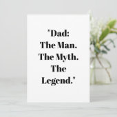 Father's Day Gift Card Kaart (Staand voorkant)