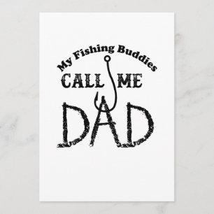 Fathers Day Gift for Fisherman Cool Vist papa Kaart