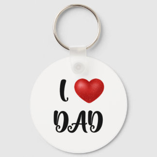 Father's Day I Love Dad Heart Explosion Gift Sleutelhanger