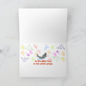 Fathers Day Lazy Boat Day Vist Kaart (Binnen)