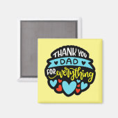 Fathers Day Magnet Magneet (Voorkant / Achterkant)