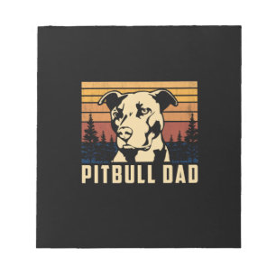 Father's Day Pitbull Dad Notitieblok