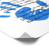 Fathers Day Poem - Hou mijn handdruk vast, pap Gif Poster (Hoek)