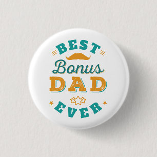 Fathers Day Stepdad Keepslag Novelty Ronde Button 3,2 Cm