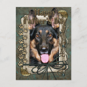 Fathers Day - Stone Paws - German Shepherd - Kuno Briefkaart
