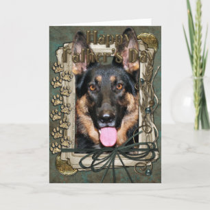 Fathers Day - Stone Paws - German Shepherd - Kuno Kaart