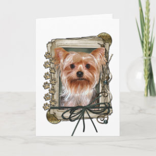 Fathers Day - Stone Paws - Yorkshire Terrier Kaart