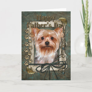 Fathers Day - Stone Paws - Yorkshire Terrier Kaart