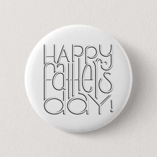 Fathers Day White Button (Voorkant)