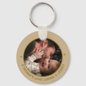 Father's Love Two Foto Aangepaste Quote Sleutelhanger (Voorkant)