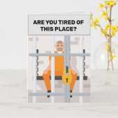 Fatigué de la prison ? Carte de vœux (Fleur jaune)