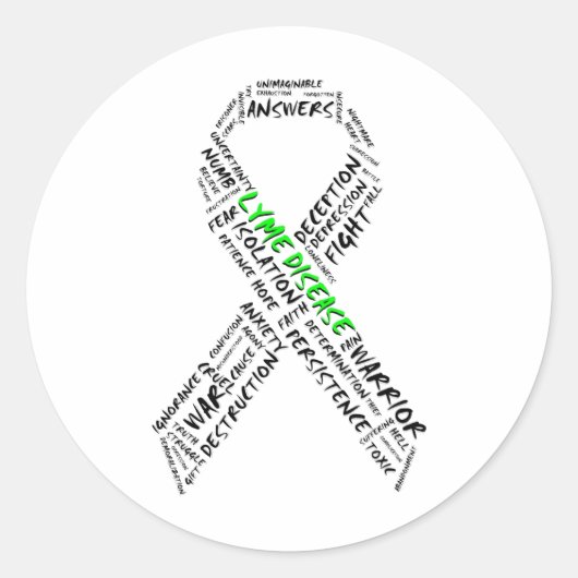 Fatigué des Stickers Support Lyme (Devant)
