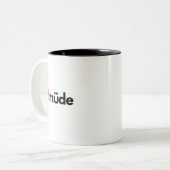 Fatigué – Mot allemand minimaliste Mug à café drôl (Devant gauche)