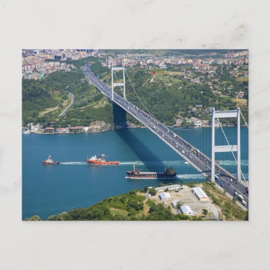 Fatih Sultan Mehmet Bridge over de Bosphorus, Briefkaart (Voorkant)