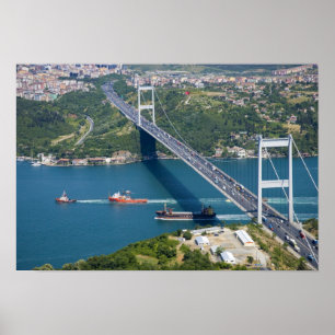 Fatih Sultan Mehmet Bridge over de Bosphorus, Poster