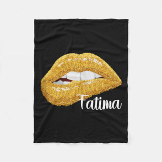 Fatima - cadeau eerste naam mouwloos fleece deken