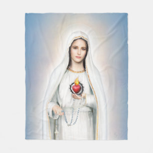 Fatima, Immaculate Heart Medium Fleece Blanket Deken