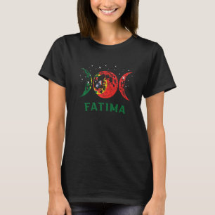 Fatima Portugese Stad Retro Portugal Vlag T-shirt