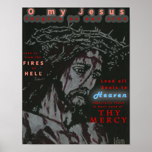 Fatima Prayer Poster (Voorkant)