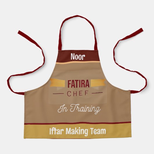 Fatira faire équipe- tablier enfants (Recto)
