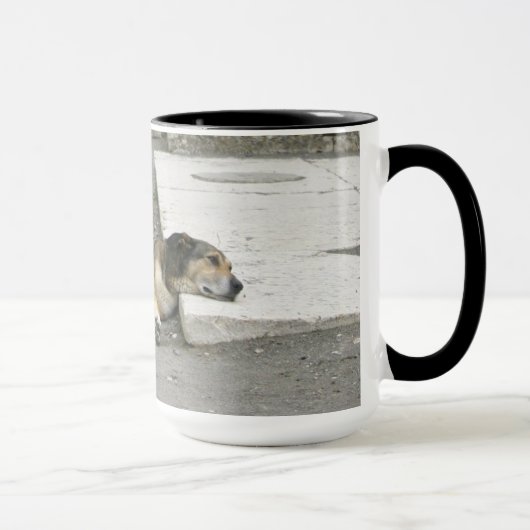 Fatired Dog mug - choisir style et couleur (Droite)