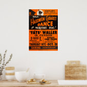 Fats Waller Halloween  jazzconcert Poster (Keuken)