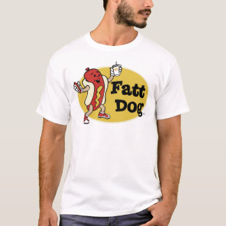 Fatt Dog Badge Logo T-shirt (alleen voorzijde)