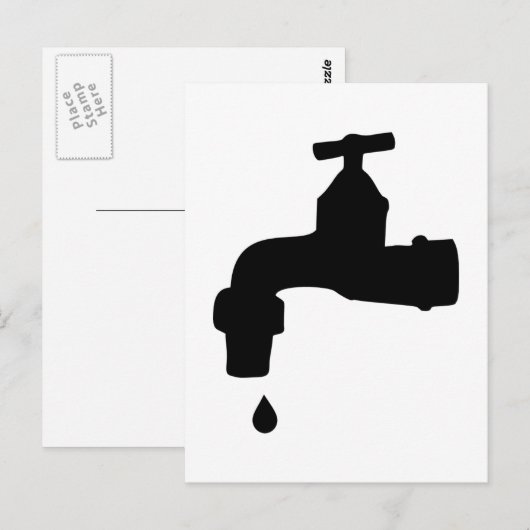 Faucet Briefkaart (Voorkant / Achterkant)