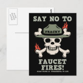Faucet Fires Briefkaart (Voorkant / Achterkant)