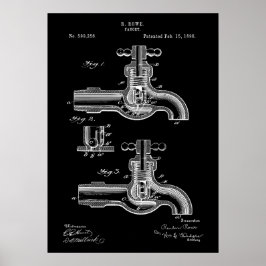 Faucet Patent Poster