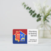 Faucet Piping Home Plumbing Frame Visitekaartje (Staand voorkant)