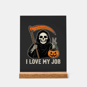 Faucheur J'aime Mon Travail Dessin Halloween