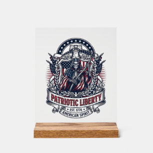 Faucheuse de la Liberté Patriotique Squelette de P
