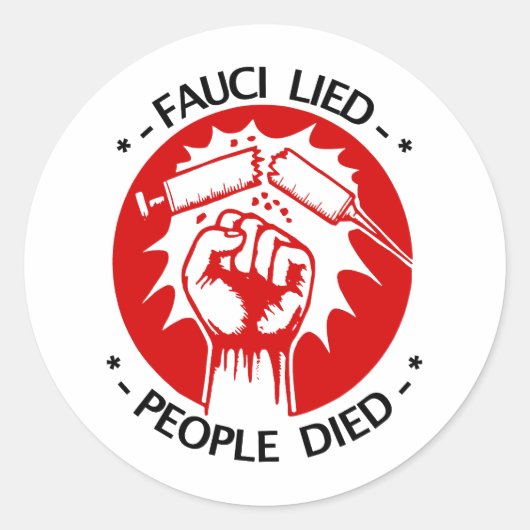 Fauci Lied Sticker (Voorkant)