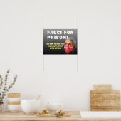 Fauci Pour Prison - Poster Anti Anthony Fauci (Cuisine)