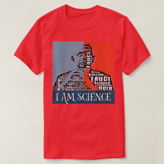 Fauci Trust Science Retro Support Dr. Antho T-shirt (Design voorkant)
