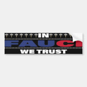 Fauci We Trust - Trust Science Bumpersticker (Voorkant)