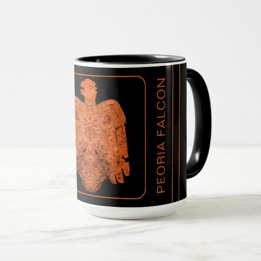 Faucon de Peoria au cuivre ancien restauré Mug (Devant droit)