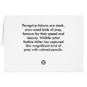 Faucon pèlerin (Dos Horizontal)