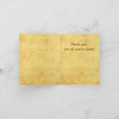 Faucon pèlerin sur parchemin - Merci Note (Intérieur)