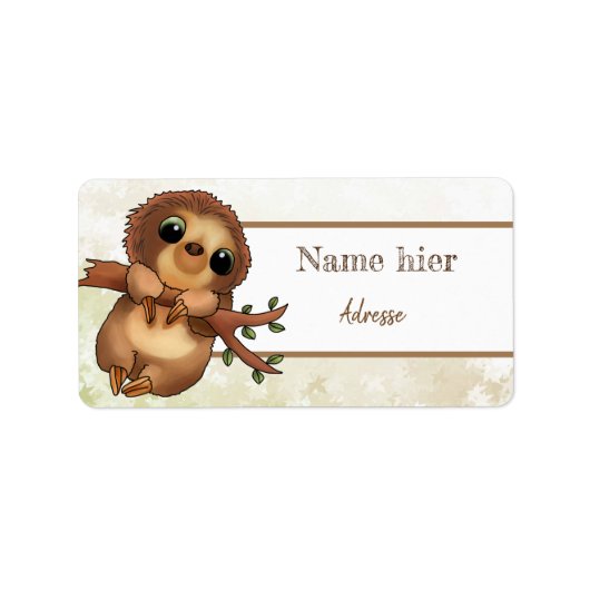 Faultier Etiket (Voorkant)